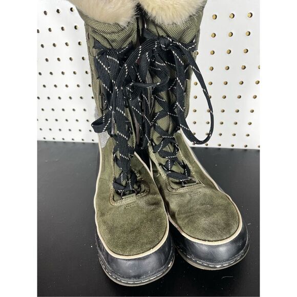 Sorel Tivoli high suede fur lined boots size 9.5 - Picture 7 of 9